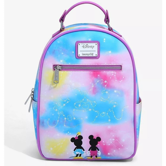 Loungefly Disney Minnie & Mickey Mouse Constellation Mini Backpack New w/ Tags - Picture 1 of 10
